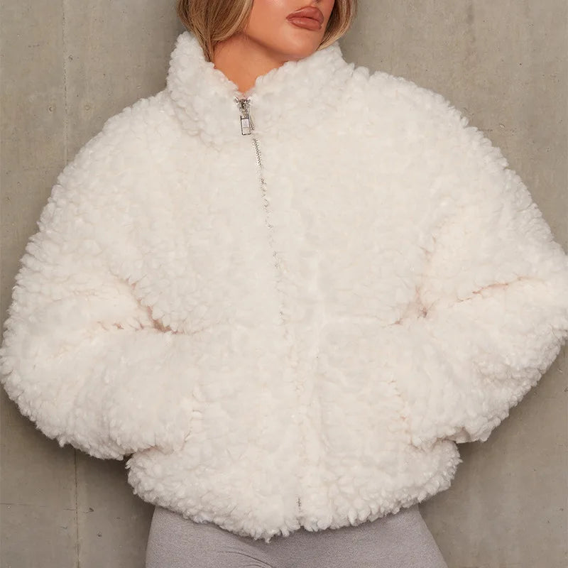 Winter Lamb Wool Short Coat