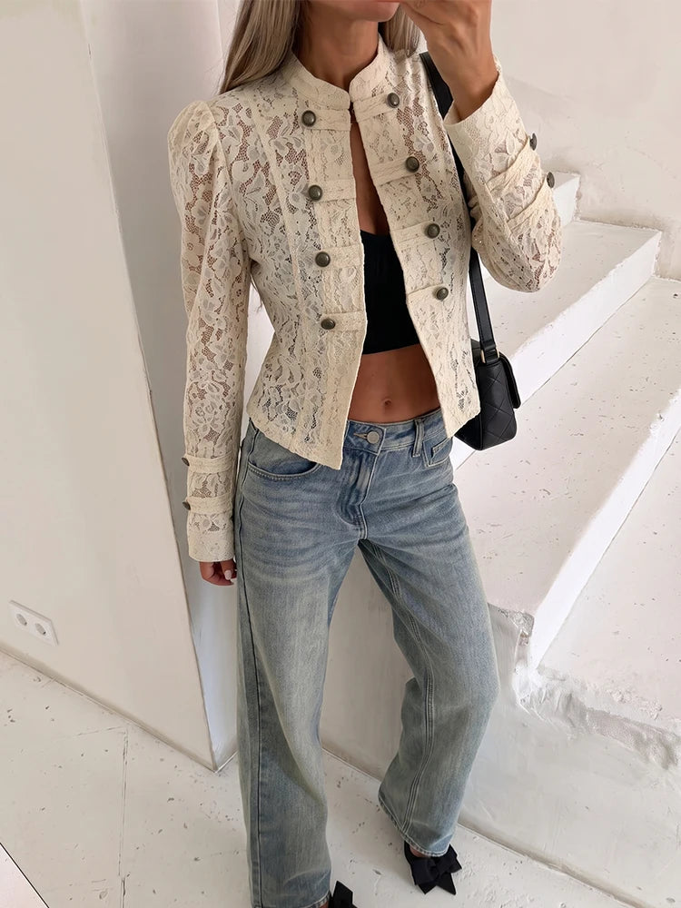 Cropped Military Coat