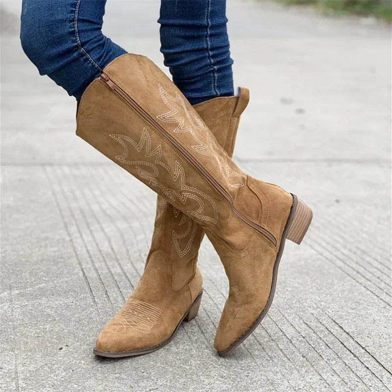 Western Knee High Boots 🤎