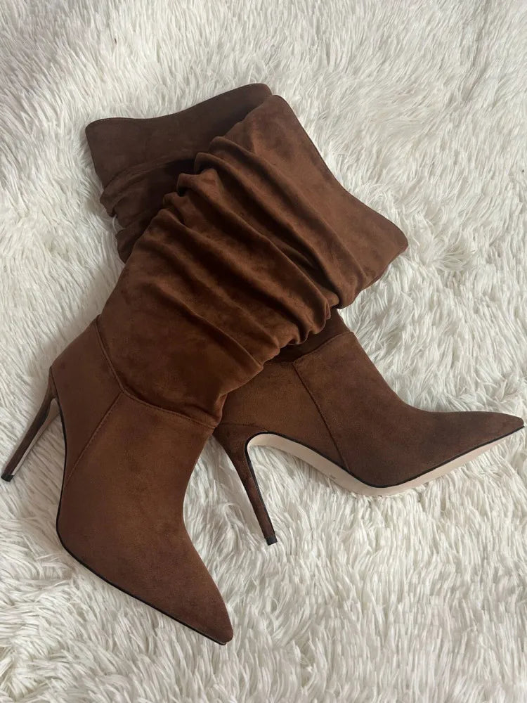 Slouchy Heeled Boots 🤎