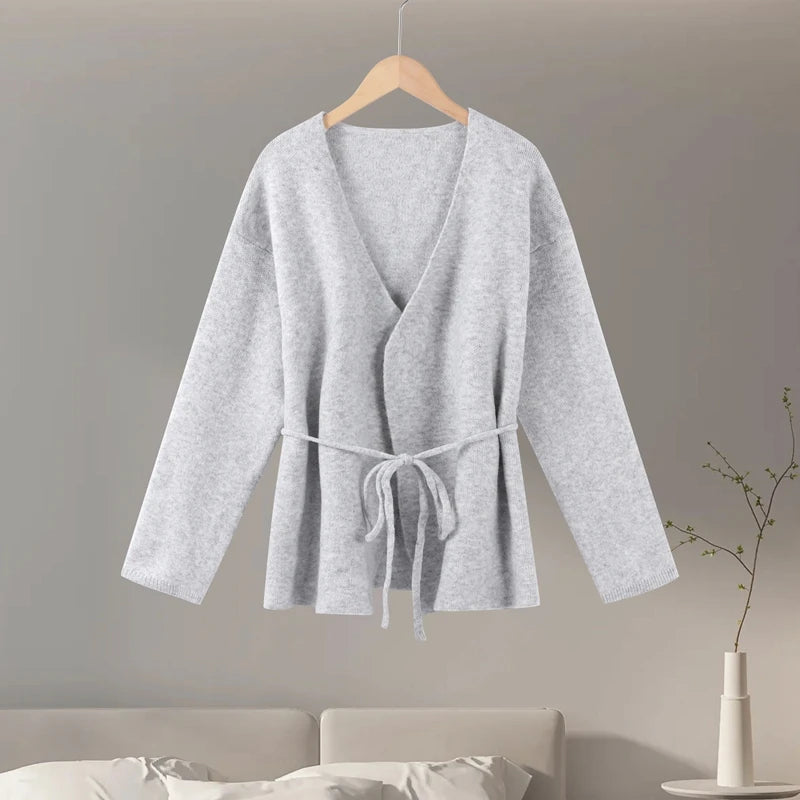 Tie Waist Knit Cardigan 🤍