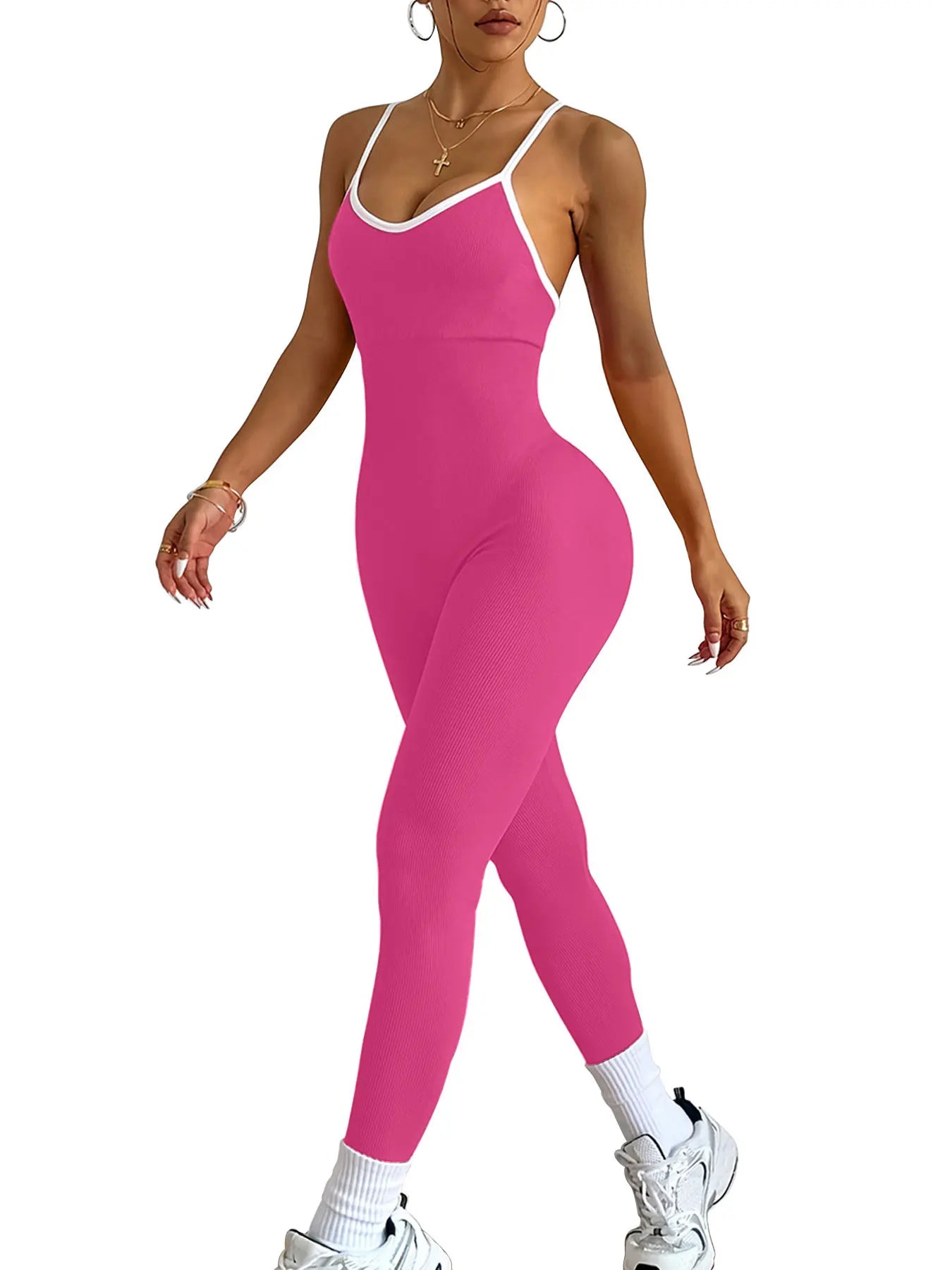 Ribbed Yoga Jumpsuit