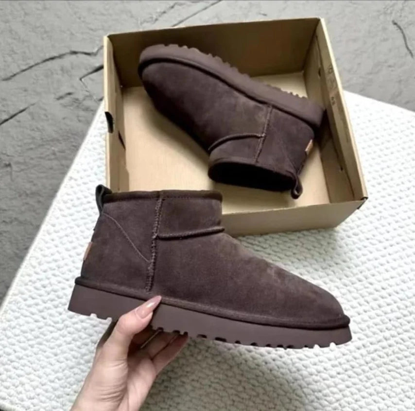Mini Platform Boots Leather slippers