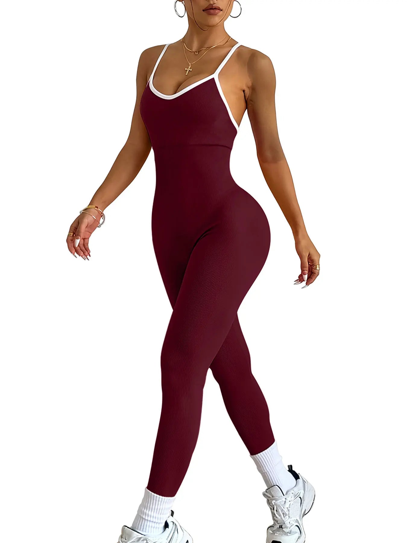 Ribbed Yoga Jumpsuit