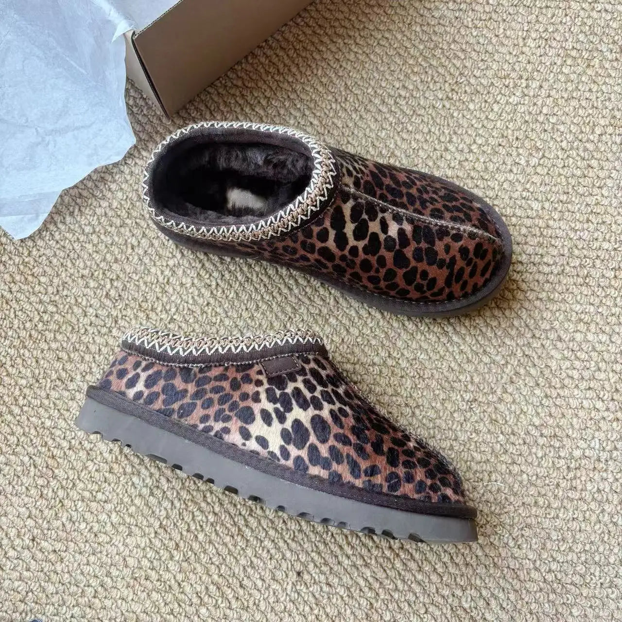 Mini Platform Boots Leather slippers