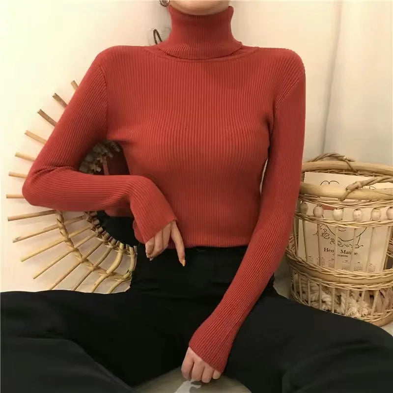 Soft Mock Neck Knit Top