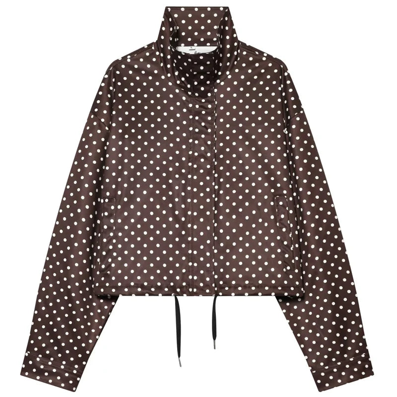 Polka Dot Bomber Jacket 🤍
