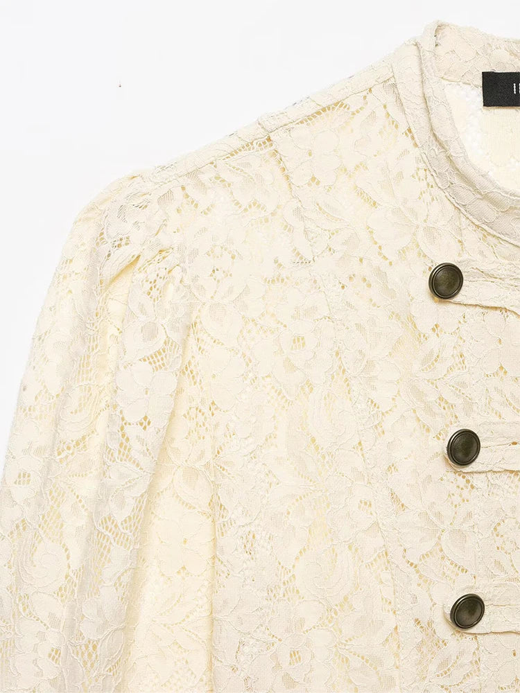 Cropped Military Coat