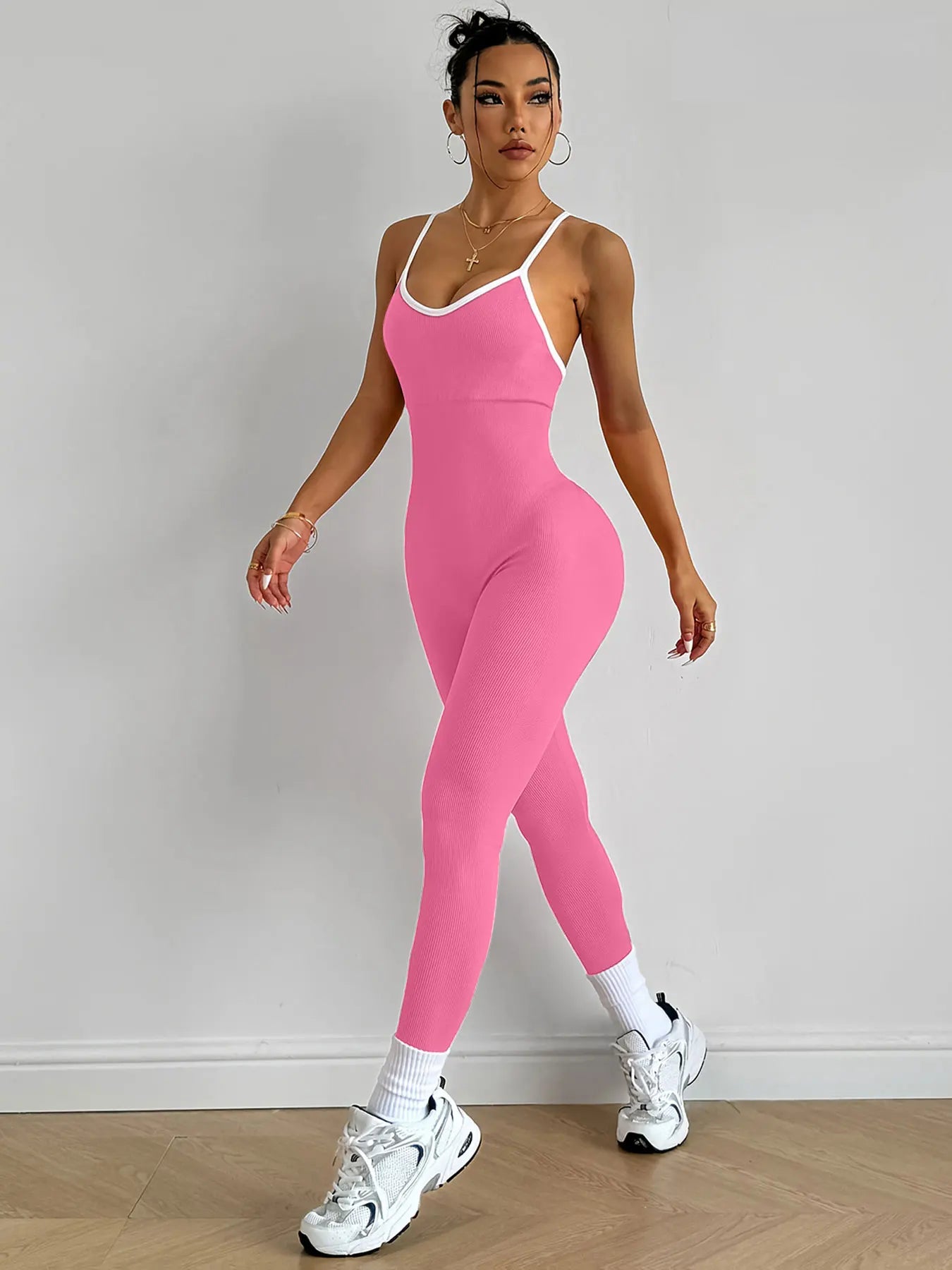 Ribbed Yoga Jumpsuit