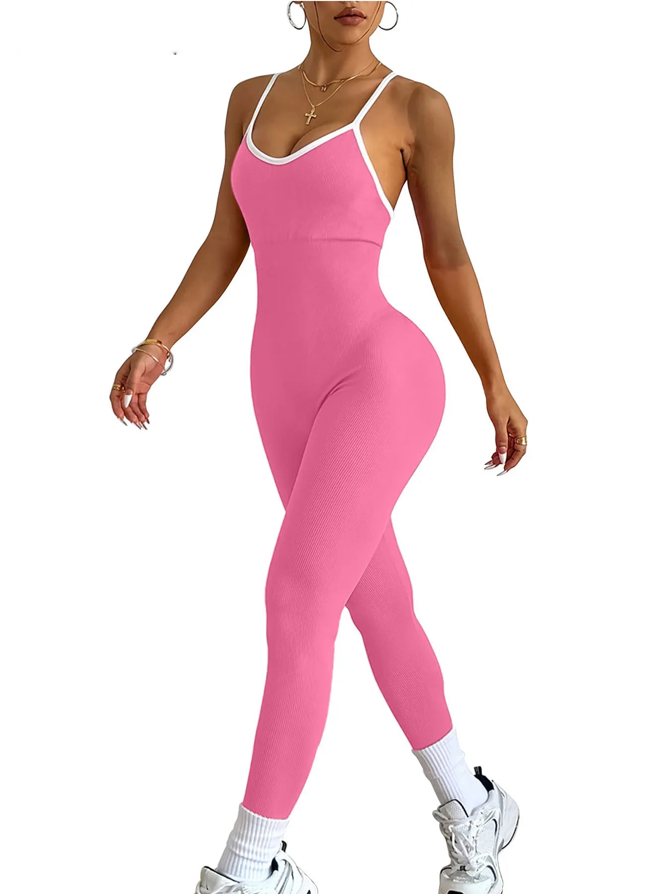 Ribbed Yoga Jumpsuit