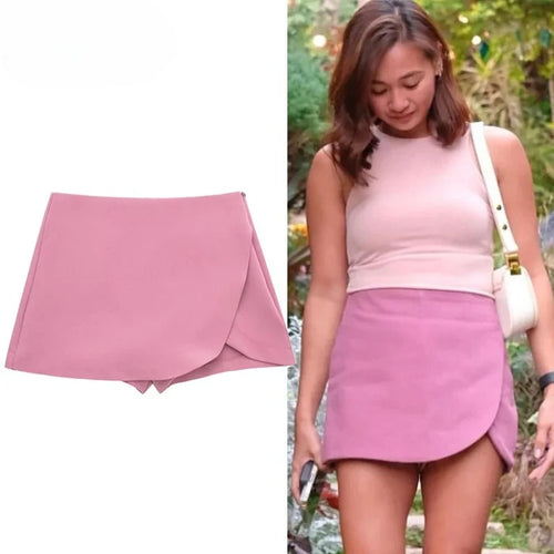 Asymmetric Mini Skort 🤍