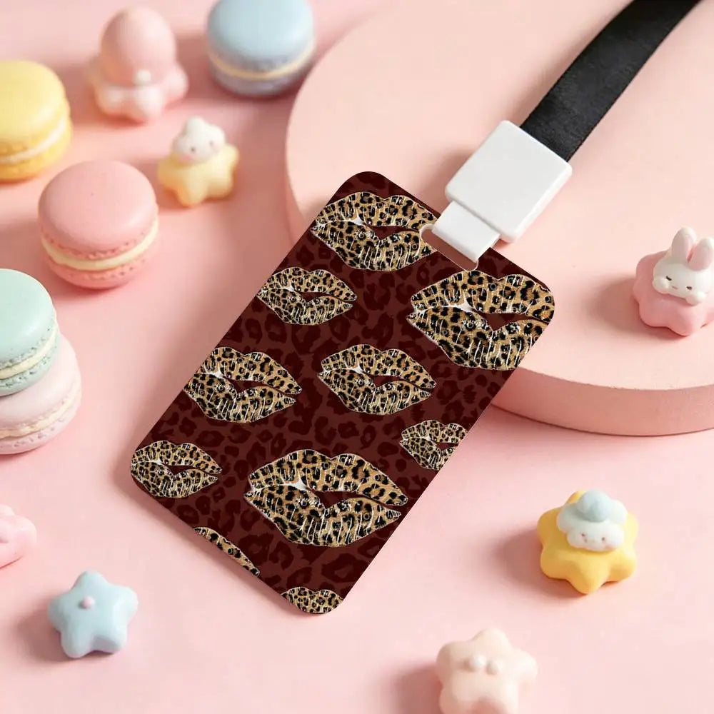 Trendiger Kartenhalter mit Schleifen- & Leo-Print 🎀