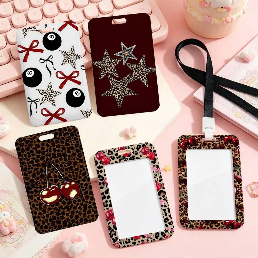 Trendiger Kartenhalter mit Schleifen- & Leo-Print 🎀
