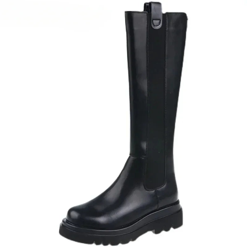 Chunky Platform Knee High Boots