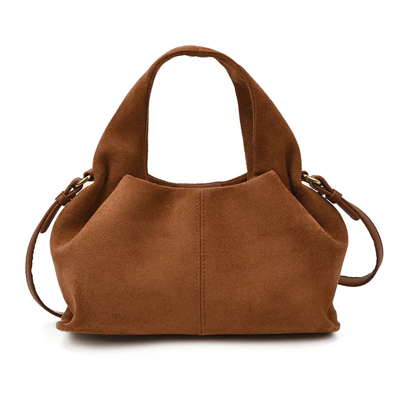 Dumpling Bag Retro Suede PU Leather Bag