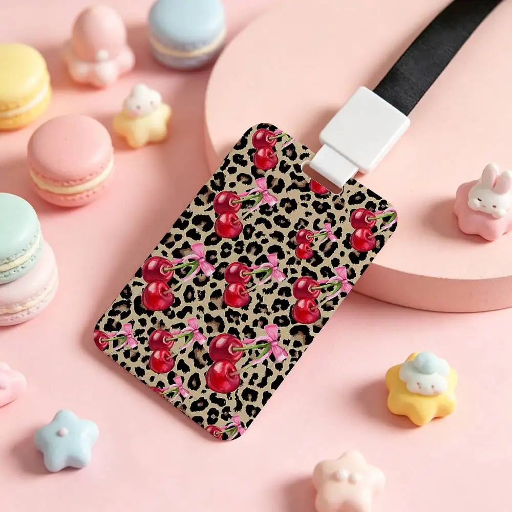 Trendiger Kartenhalter mit Schleifen- & Leo-Print 🎀