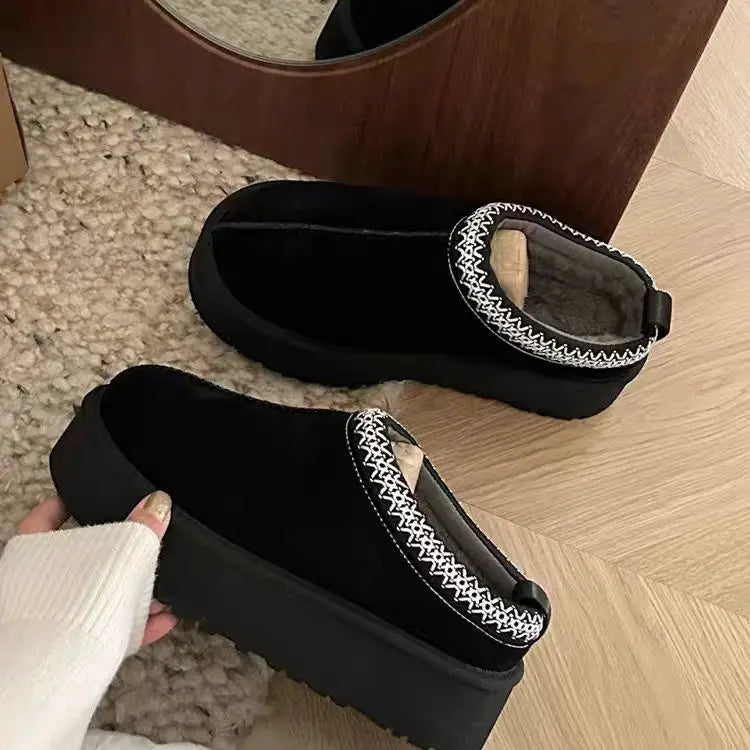 Mini Platform Boots Leather slippers