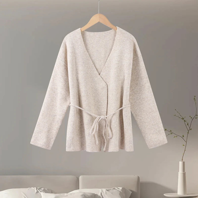 Tie Waist Knit Cardigan 🤍