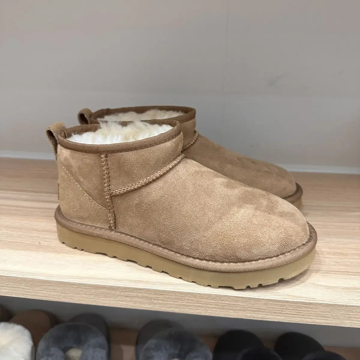 Mini Platform Boots Leather slippers