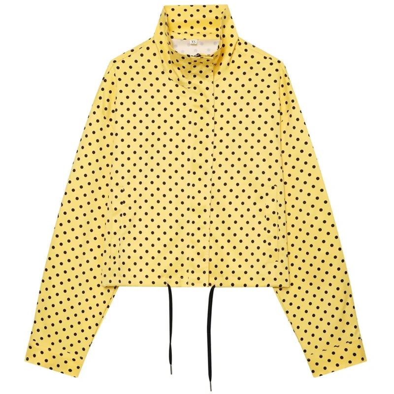 Polka Dot Bomber Jacket 🤍