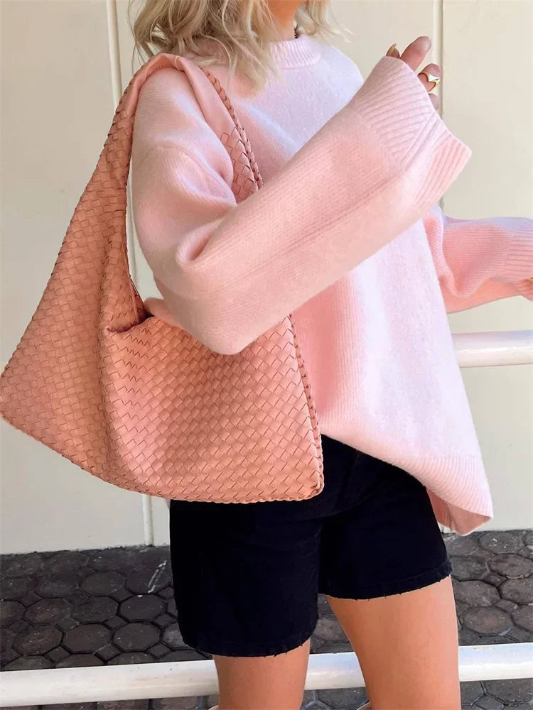 Soft Pink Knit Sweater