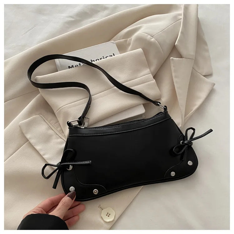 Retro Bow Shoulder Bag