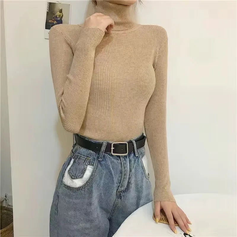 Soft Mock Neck Knit Top