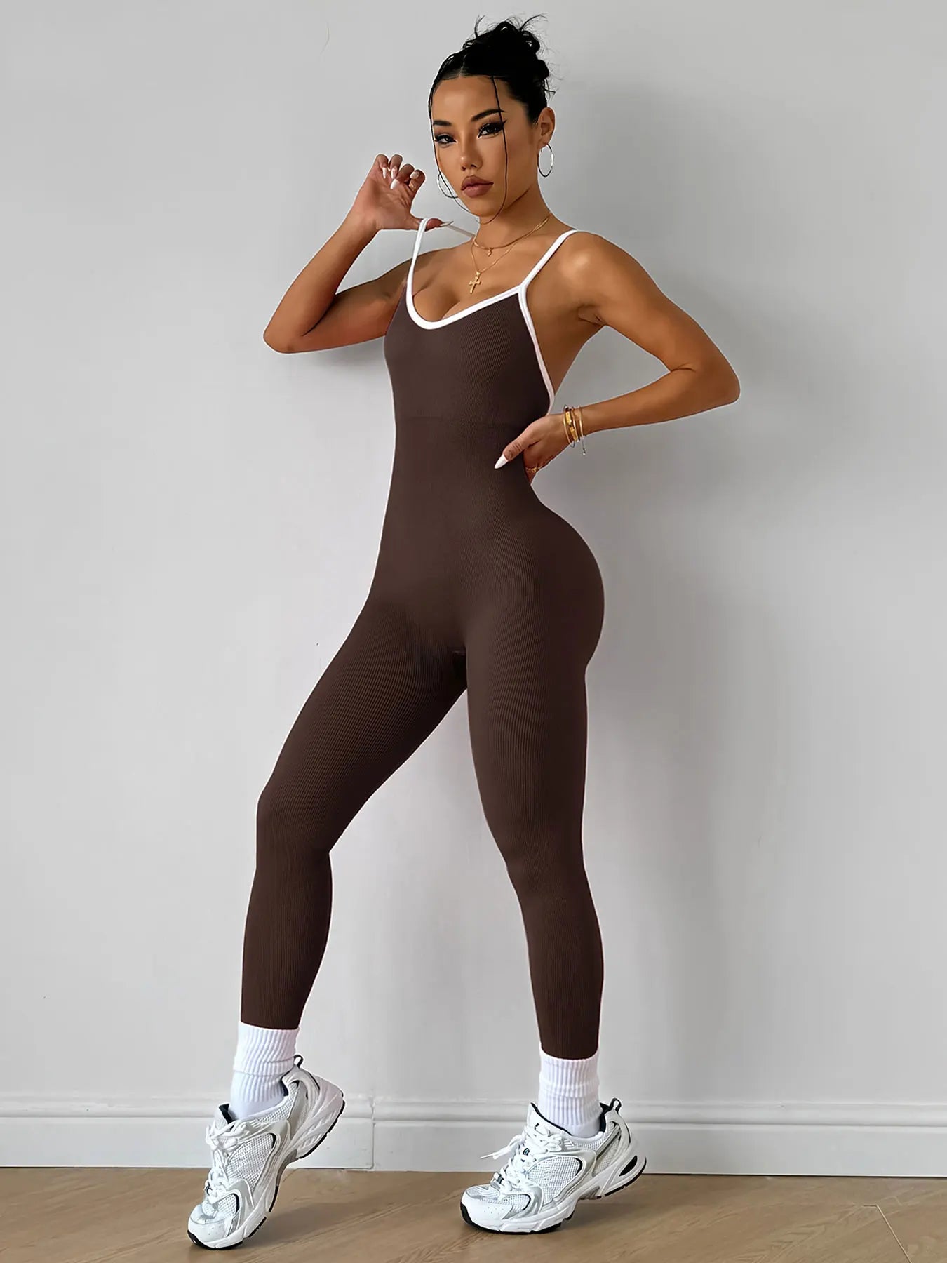 Ribbed Yoga Jumpsuit