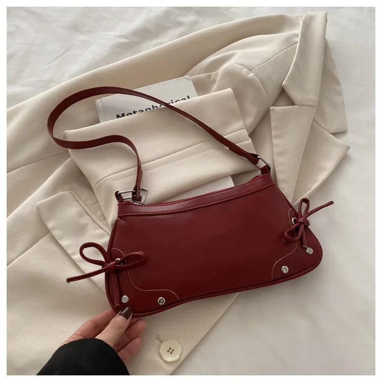 Retro Bow Shoulder Bag