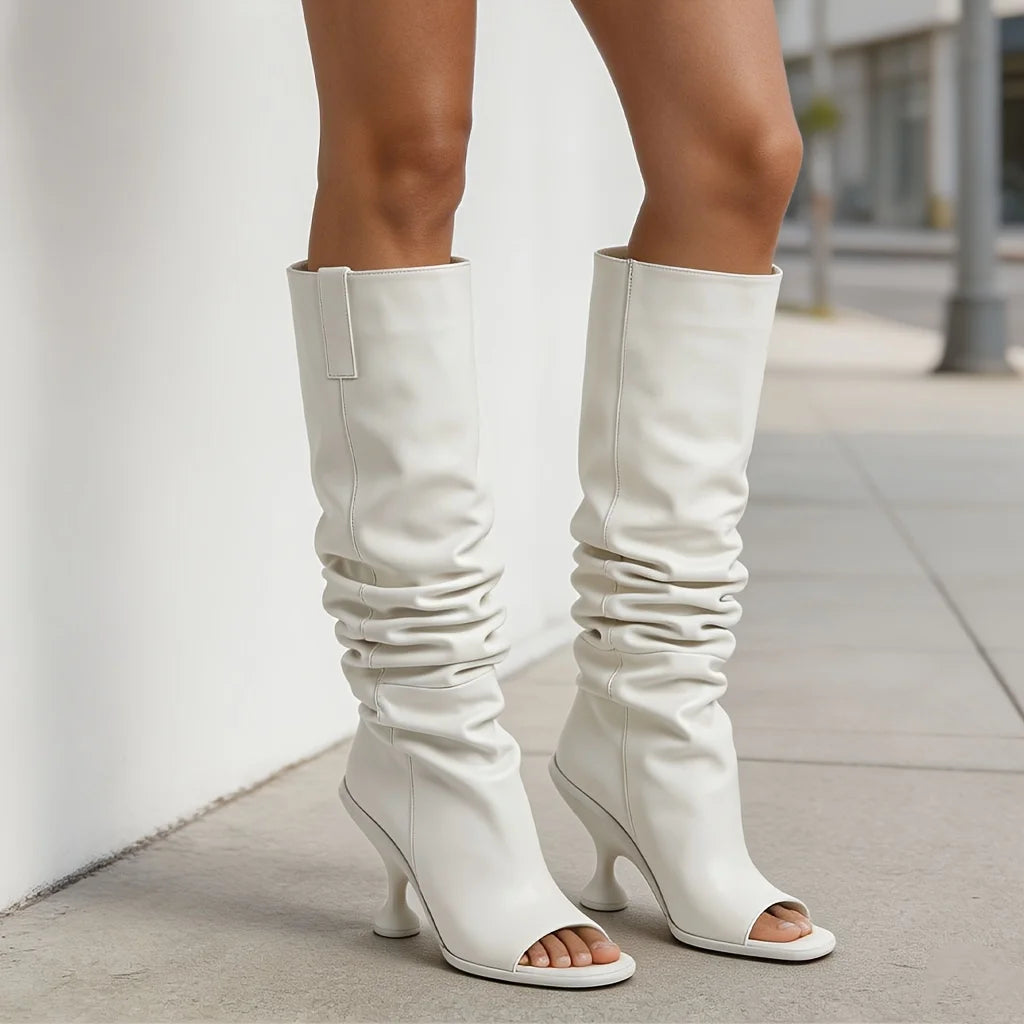 Slouchy Suede Knee High Boots 🤎