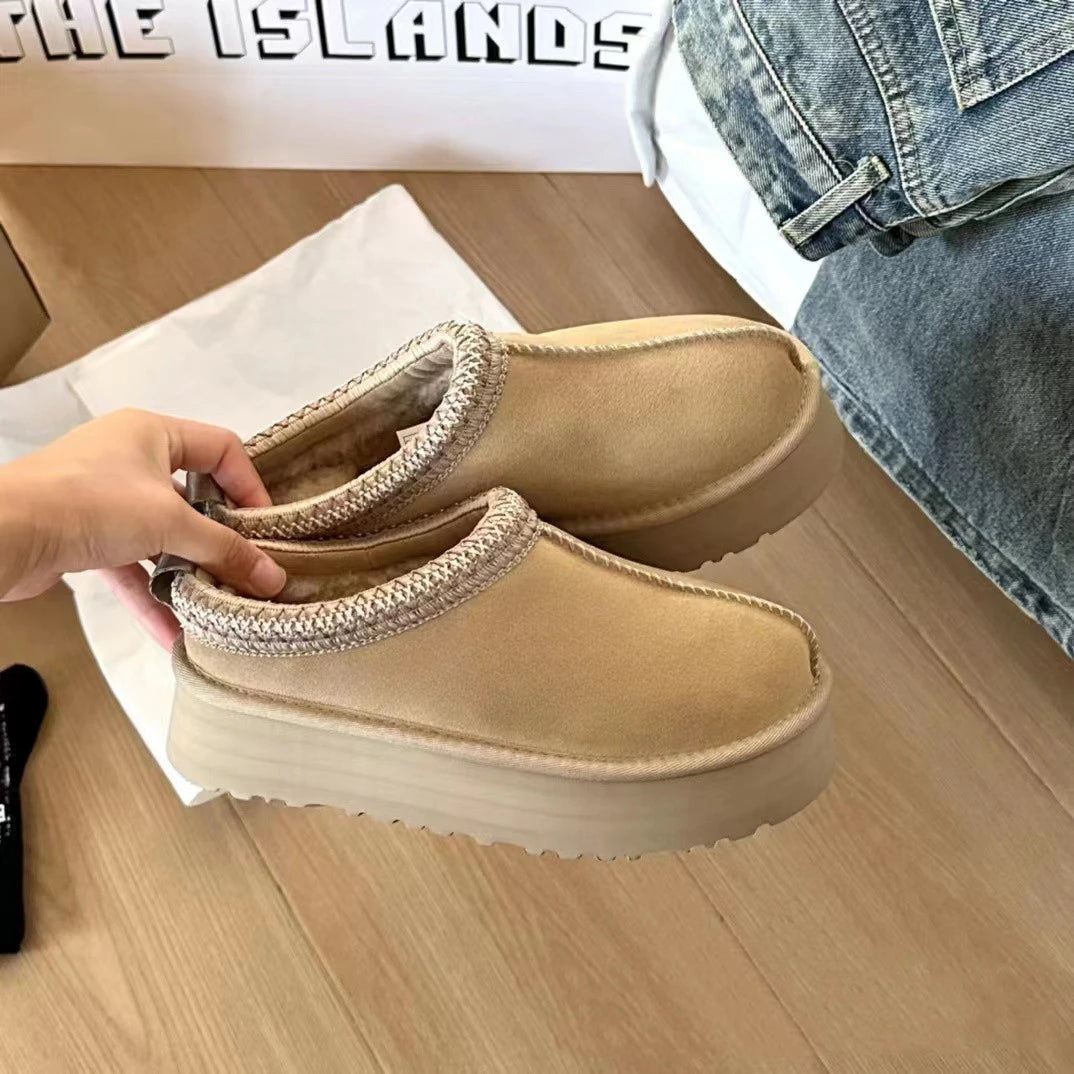 Mini Platform Boots Leather slippers