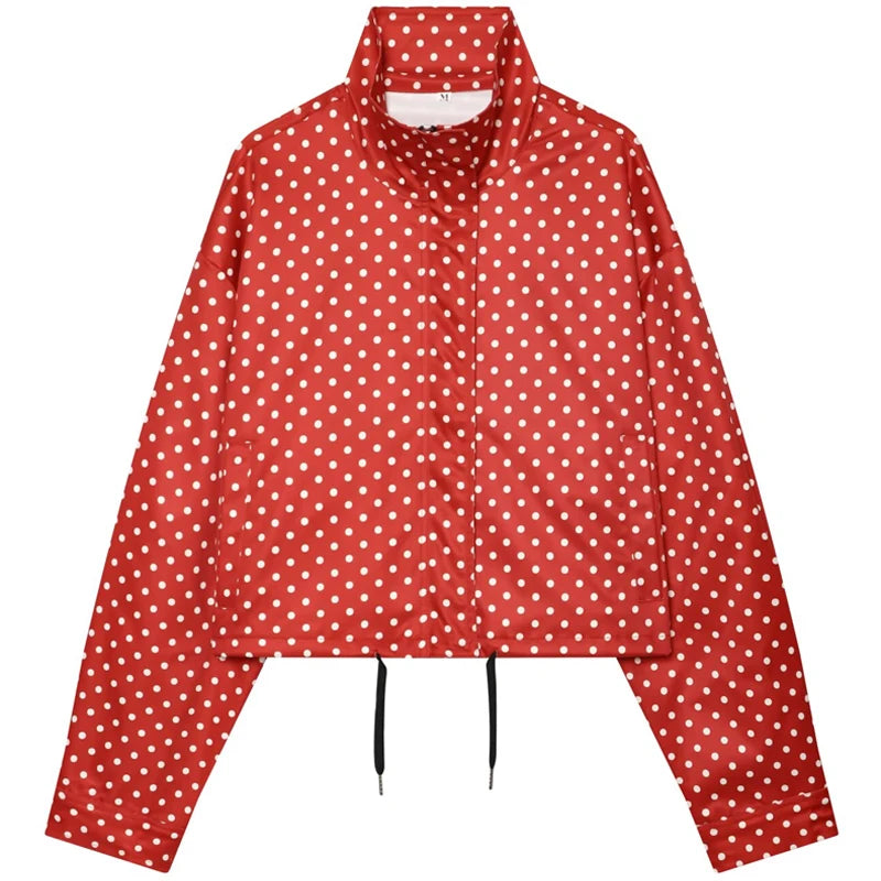 Polka Dot Bomber Jacket 🤍