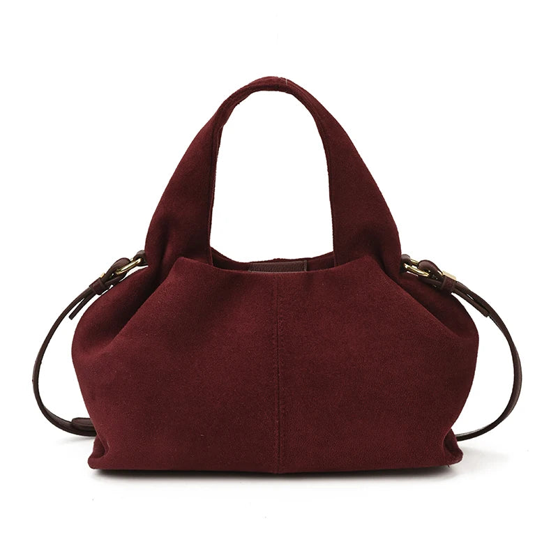 Dumpling Bag Retro Suede PU Leather Bag