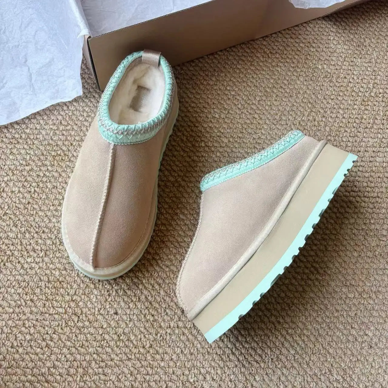 Mini Platform Boots Leather slippers