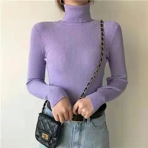 Soft Mock Neck Knit Top