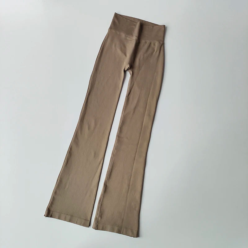 High Waist Flared Leggings 🤎