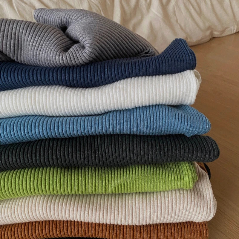 Soft Mock Neck Knit Top