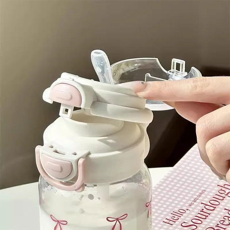 Bow Straw Bottle 🎀