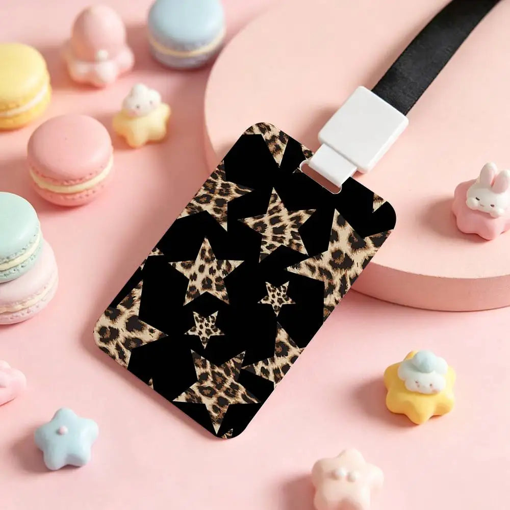 Trendiger Kartenhalter mit Schleifen- & Leo-Print 🎀
