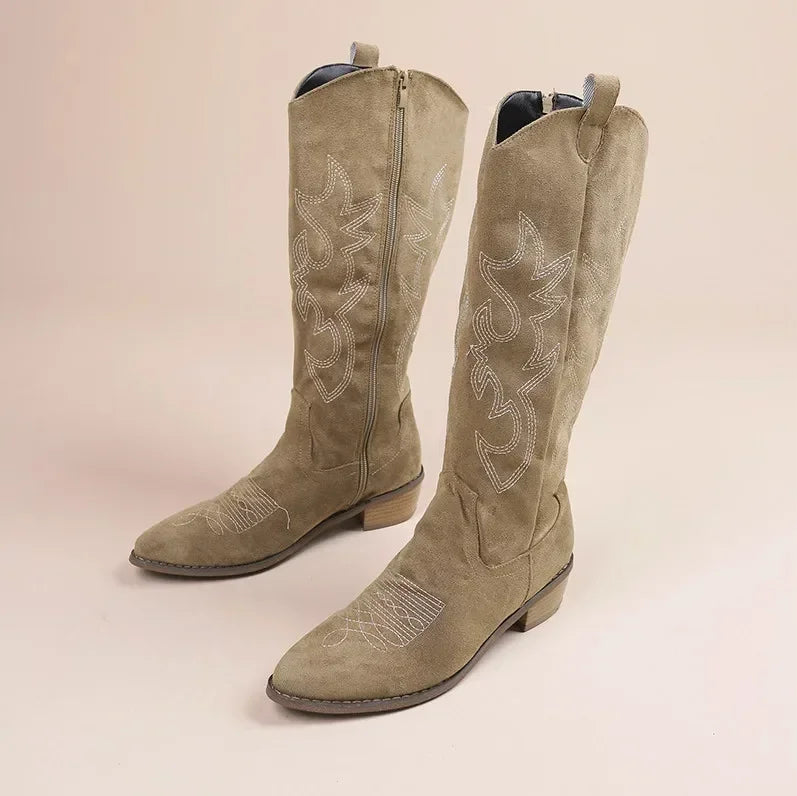 Western Knee High Boots 🤎