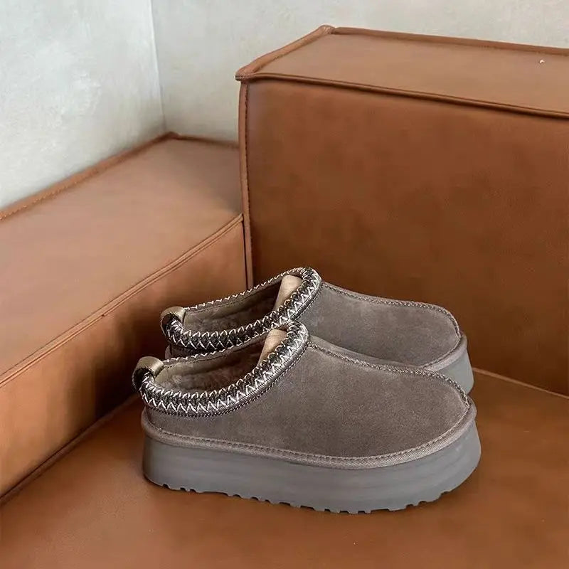 Mini Platform Boots Leather slippers