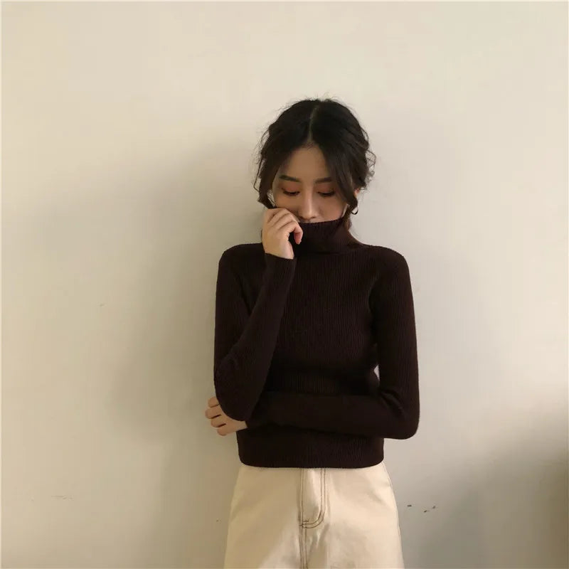 Soft Mock Neck Knit Top