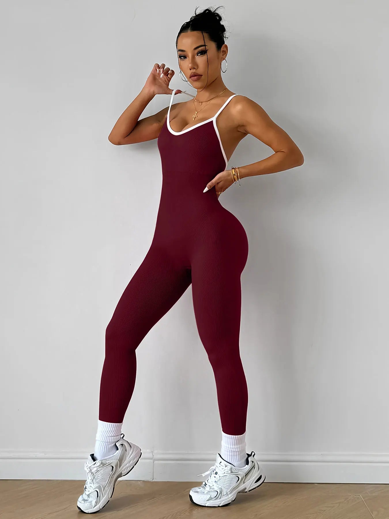 Ribbed Yoga Jumpsuit