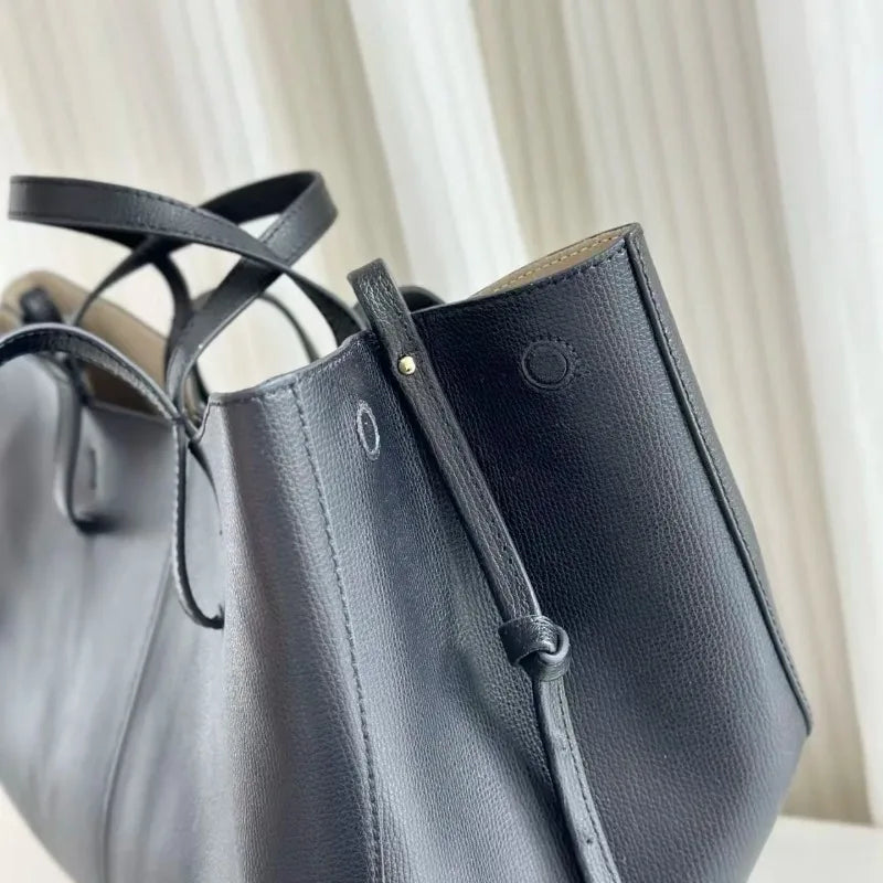 Vintage Vegan Leather Work Shopping Handbag