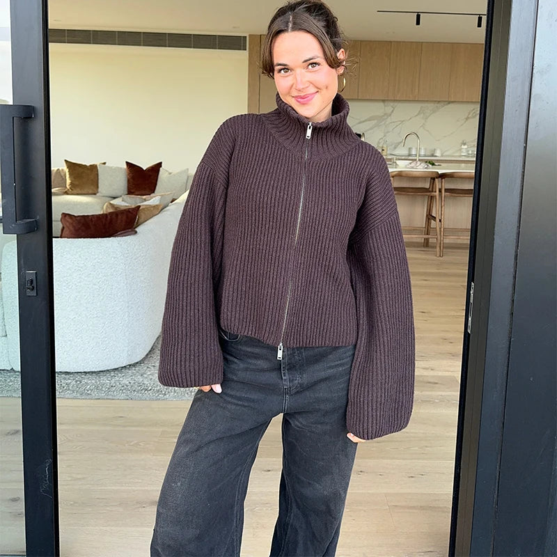 Zip Knit Cardigan