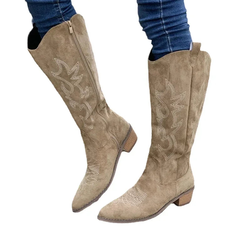 Western Knee High Boots 🤎