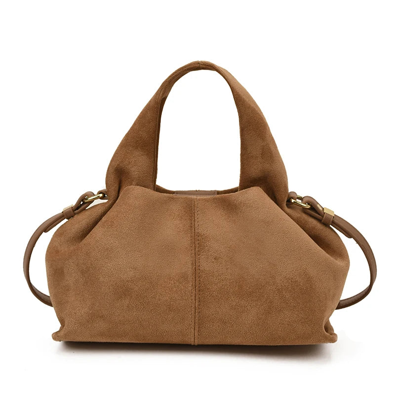 Dumpling Bag Retro Suede PU Leather Bag