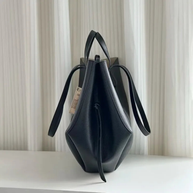 Vintage Vegan Leather Work Shopping Handbag