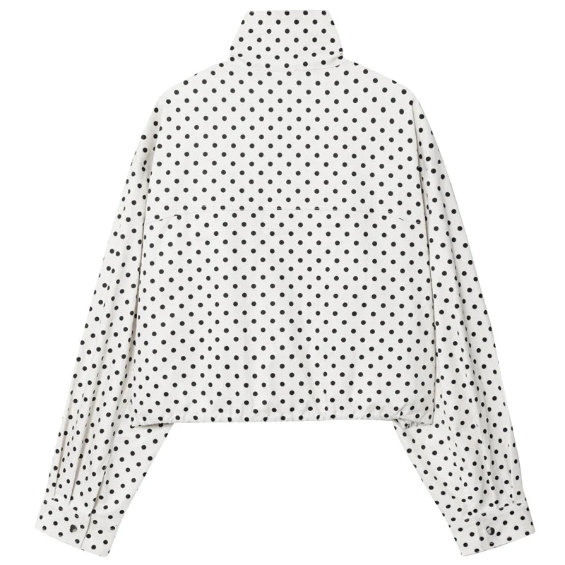 Polka Dot Bomber Jacket 🤍