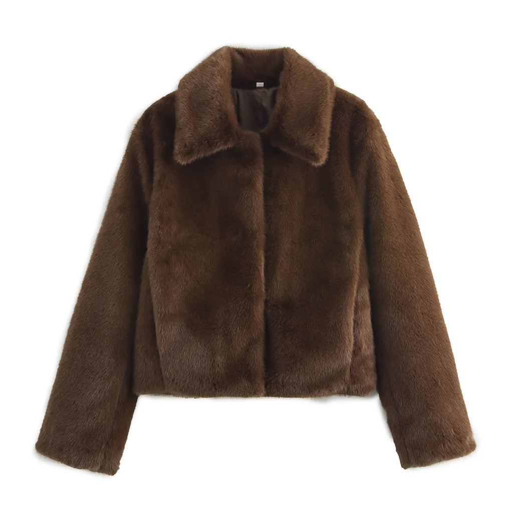 Brown Faux Fur Jacket 🤎